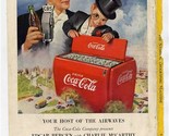 Edgar Bergen &amp; Charlie McCarthy Coca Cola Magazine Ad 1950 - £7.93 GBP