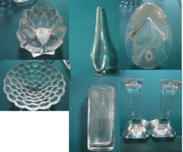 Orrefors Sweeden Crystal Vase Candle Holder Paperweight Egg Etched Pick ... - $659.61 MXN+