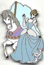 Disney Cinderella Riding a Horse on Prince Charming Regal Carousel pin - $31.03