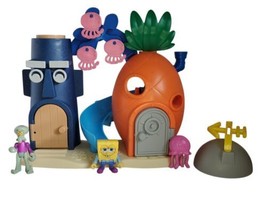 SpongeBob Squarepants Bikini Bottom Playset Squidward Mattel Jellyfish  - $35.63