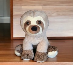 Sloth Stuffed Animal  Plush Toy Fluffy Brown Gift Kids Small  Huggable 1... - $18.99