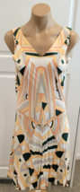EMILIO PUCCI Sleeveless Multi-color Dress in Abstract Pattern - Size 10 - £282.43 GBP