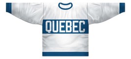 Any Name Number Quebec Bulldogs Retro Hockey Jersey White Any Size image 4