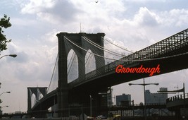 Original New York City Brooklyn Bridge 100th Anniversary NYC Photo Slide #2 - £14.85 GBP