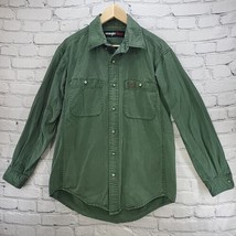 Wrangler Riggs Workwear Shacket Mens Sz L (42”) Shirt Green Durable Button Flaw - £19.73 GBP
