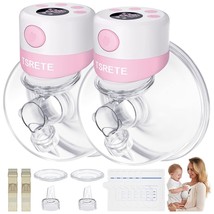 TSRETE S12 Pink Lightweight Double Wearable Electric Breast Pump 2 Pack ... - $45.00