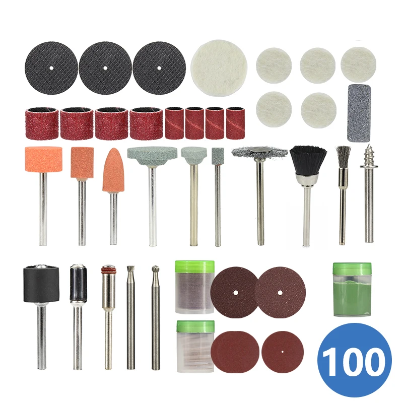 CMCP 100pcs Asive Rotary Tool Accessories Set Electric Mini Drill Bit Kit for Dr - £171.98 GBP