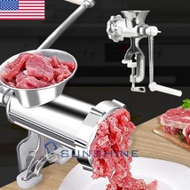 Manual Hand Operated Meat Grinder Mincer Heavy Duty Kitchen Food Maker Machine - £43.94 GBP