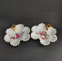 Lot of 2 Vintage Trimont Ware Japan Porcelain Bowl Candy Dish Scalloped Edge  - $15.32