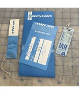 Pan Am Airline Ephemera 1980s Boarding Pass Luggage Tags - €15,38 EUR