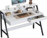 Computer Desk With 2 Storage Drawers, 47 Inch Home Office Desk With Moni... - $259.99