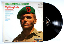 Barry Sadler - Ballads of the Green Berets (1966) Vinyl LP • SSgt, Army - $15.61