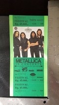 Metallica - Vintage April 11, 1993 Jakarta, Indonesia Mint Whole Concert Ticket - £31.45 GBP