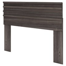 Queen size Farmhouse Headboard in Rustic Grey Wood Finish - £195.59 GBP