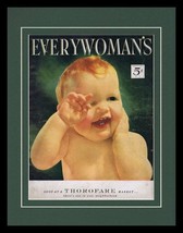 ORIGINAL Vintage February 1951 Everywoman&#39;s Magazine 11x14 Framed Cover - £47.33 GBP