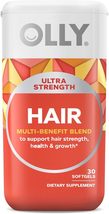2 OLLY Ultra Strength Hair Support Softgels,Hair Health,Biotin,Keratin,V... - £55.81 GBP
