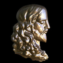 Jesus Christ Wall Christian Catholic wall sculpture plaque in Bronze Finish - $19.79