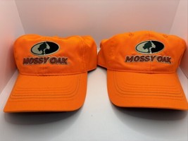 Lot Of 2-Outdoor Mens Cap Mossy Oak Orange Hat Adjustable Q3 **NEW WITH ... - £11.82 GBP