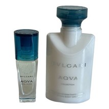 Bvlgari Aqva Pour Homme Eau de Toilette with Body Emulsion Travel Size New - £21.29 GBP