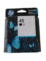 HP 45 Black Ink Cartridge 51645A Deskjet 710 720 722 Designjet 700 - $23.33