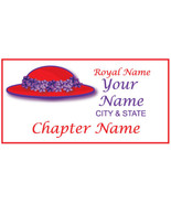 #167 Personalized name badge / tag FOR THE RED HAT LADY MAGNETIC - $14.99