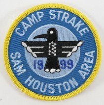 Vintage 1999 Sam Houston Area Council Camp Strake Blue Boy Scouts BSA Camp Patch - £9.31 GBP