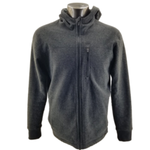Prana Breathe Hooded Sweater Men’s  Performance Full Zipper Gray Black S... - $32.28