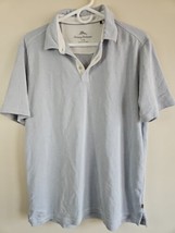 Tommy Bahama Light Blue Polo Shirt, Men&#39;s L White Buttons - $27.29 CAD