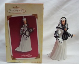 Scarlett O&#39;hara Gone With The Wind Hallmark White Dress Christmas Ornament 2005 - $24.74