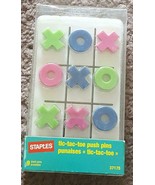 Staples Tic-Tac-Toe Push PIns - BRAND NEW IN PACKAGE - SUPER CUTE PINS -... - £5.52 GBP