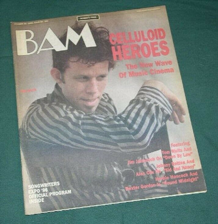 TOM WAITS BAM MAGAZINE VINTAGE 1986 - $29.99