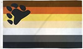 1000 Flags Bear Pride Flag Gay Pride Banner Cub Pennant Rainbow Event Festival S - £3.83 GBP