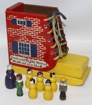 &#39;There was an Old Woman Who Lived In A Shoe &#39; w/Figures HOLGATE Wooden Playset - £47.96 GBP