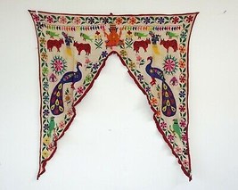 Vintage Welcome Gate Toran Door Valance Window Décor Tapestry Wall Hanging DV02 - £38.15 GBP