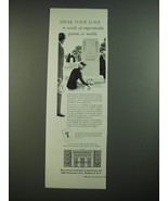 1956 Monument Institute of America Ad - Speak your Love in words - £14.55 GBP