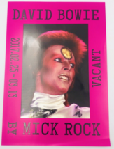 2017 David Bowie Vacant by Mick Rock Photography Japan Exhibit Hot Pink Ad Flyer - £32.91 GBP