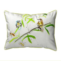 Betsy Drake Birds &amp; Bees I Large Indoor Outdoor Pillow 16x20 - £37.60 GBP