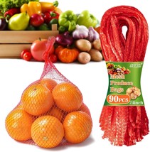 90PCS Mesh Produce Bags 24Inch Mesh Vegetable Bags Onion Storage Bags Net Produc - £16.70 GBP