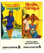 Mexicana Airlines Cozumel Merida and Yucatan  Brochure 1971 Mexico Pan A... - £19.53 GBP
