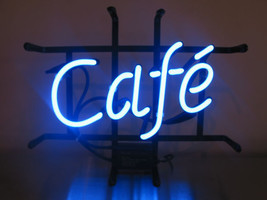 New Cafe Coffee Shop Business Open Neon Sign 17&quot;x14&quot; Ship  - £106.30 GBP