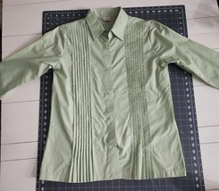 American Sweetheart Women’s Shirt Blouse M Pleated Button Down Collared ... - $14.99