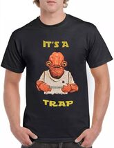 It's A Trap Star Wars Jedi theme General Black T-shirt Size XL - $29.65