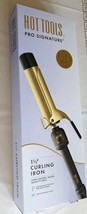 Hot Tools Pro Signature M Gold Curling Iron 1 1/2&quot; Inch Long Lasting - $18.95