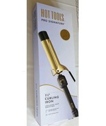 Hot Tools Pro Signature M Gold Curling Iron 1 1/2&quot; Inch Long Lasting - $26.61 CAD