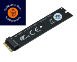 Sintech NGFF M.2 nVME SSD Adapter Card for Upgrade 2013-2015 Year Long, Black  - £19.59 GBP