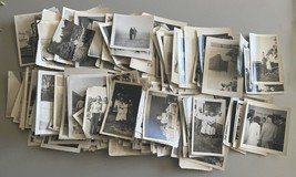Lot Of 100 Original Random Found Old Photographs B&amp;W Sepia Vintage Snapshots - £19.74 GBP