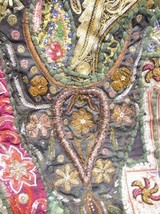 India vintage embroidery tapestry wall hanging - $183.15