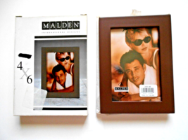 Malden Solid Wood 4&quot; x 6&quot; Brown Picture Frame #205-46 - £7.82 GBP
