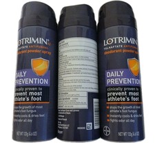 3 pack Lotrimin Deodorant Powder Spray AF Daily Prevention  6 oz - $297.04 MXN