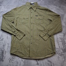 Rocawear Shirt Mens Adult M Yellow Check Plaid Long Sleeve Button Up Casual - $16.71